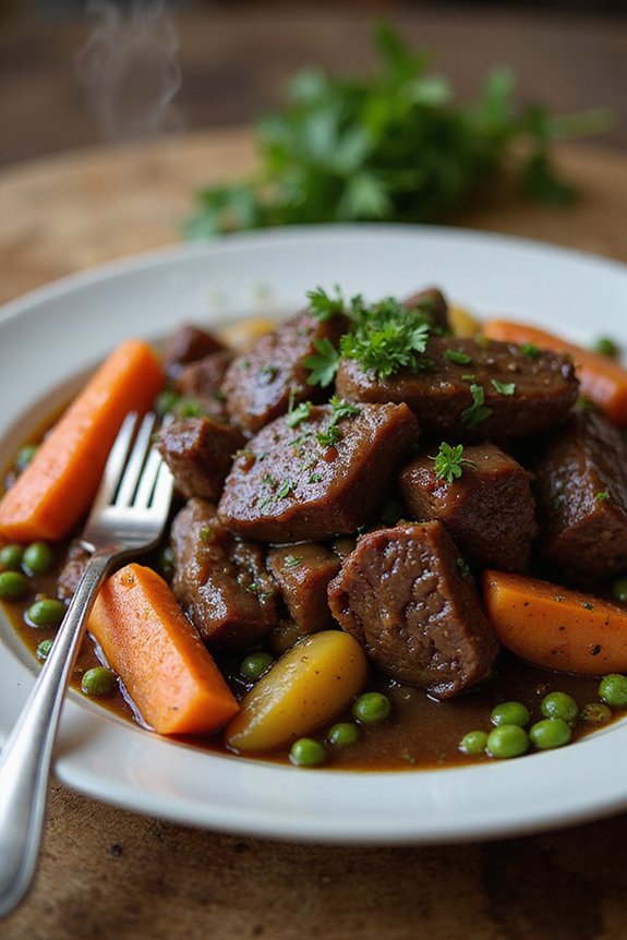 cozy flavorful meat braising