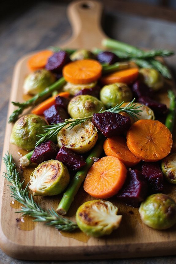 roasting vegetables with seasoning
