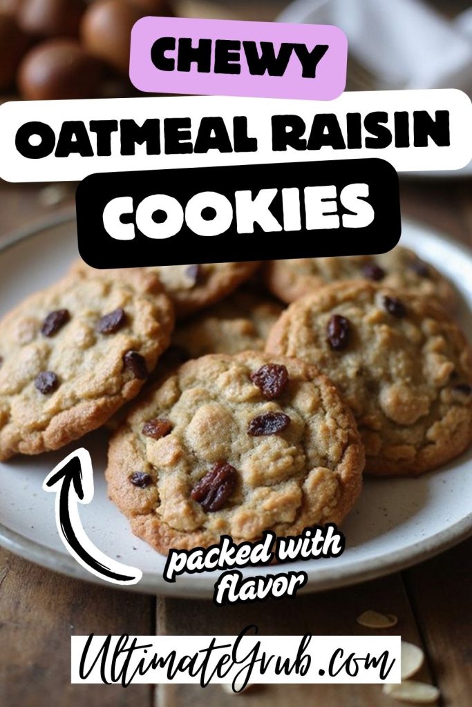 chewy oatmeal raisin cookies