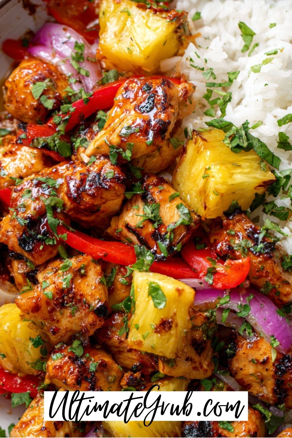 sheetpan hawaiian chicken