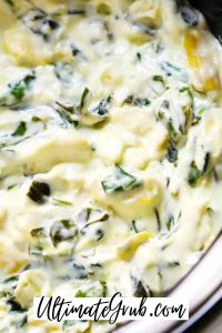 slow cooker spinach artichoke dip