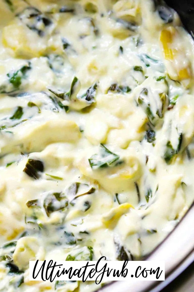 slow cooker spinach artichoke dip