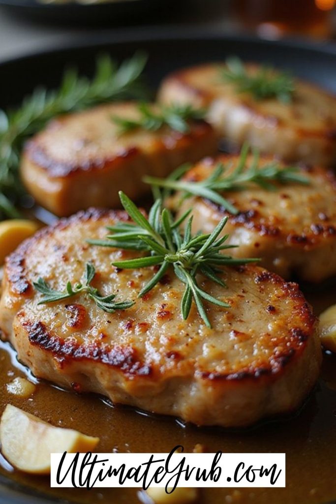 garlic rosemary pork chops