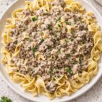 slow cooker beef stroganoff