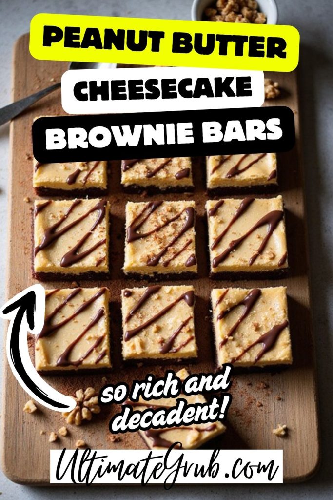 peanut butter cheesecake brownie bars