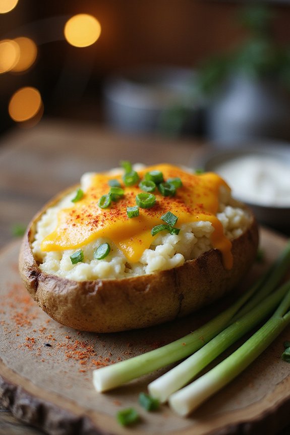 cheesy twice baked potatoes