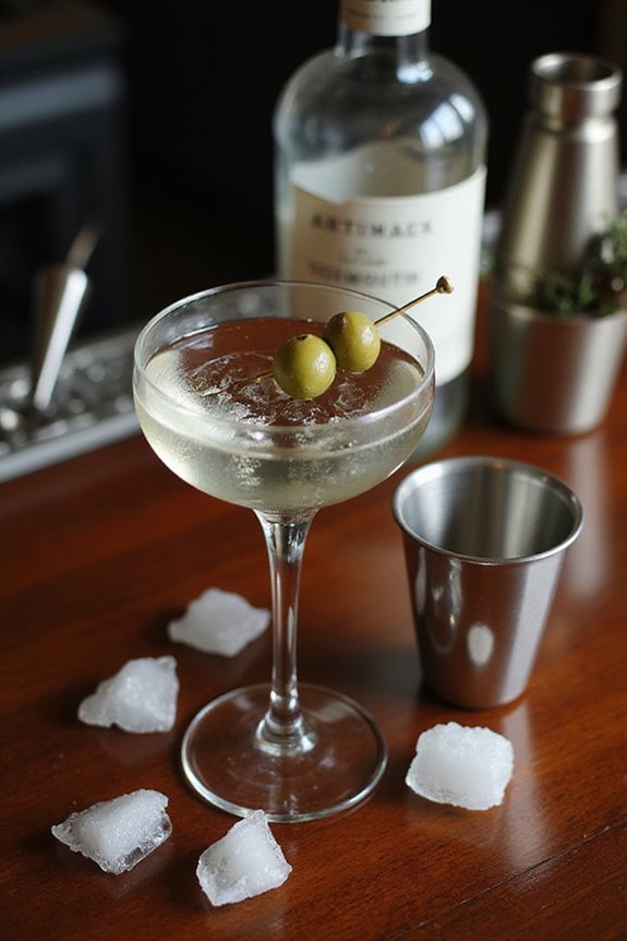 classic cocktail with gin