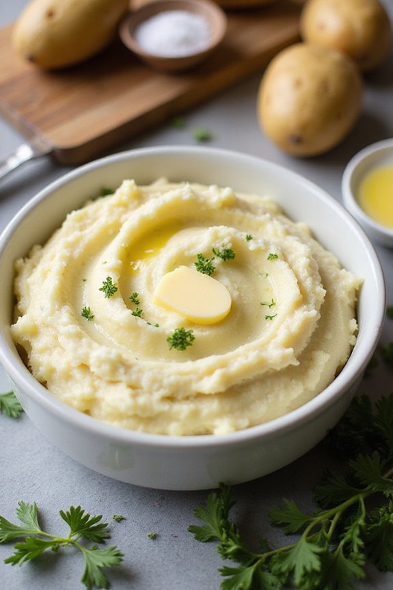 creamy light buttery potatoes