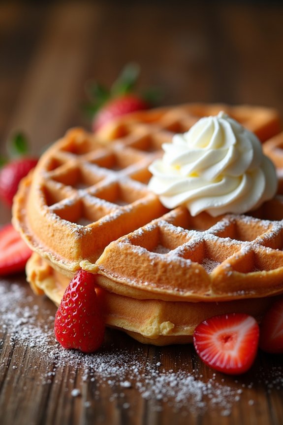 crispy belgian waffle cookies