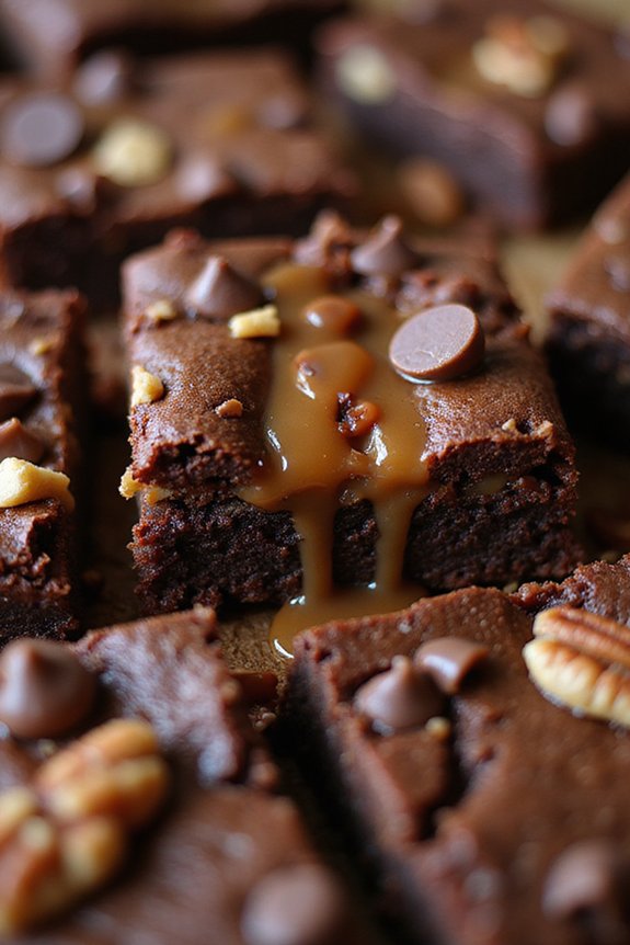decadent chocolate turtle brownies