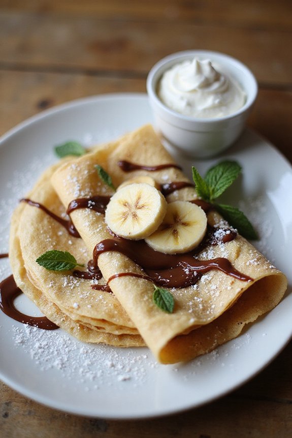 delicate homemade french pancakes