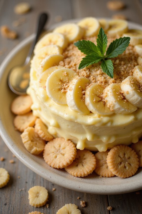 delicious creamy banana dessert