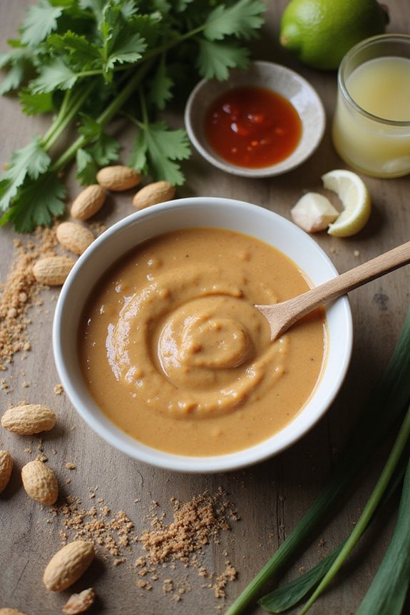 delicious creamy peanut sauce