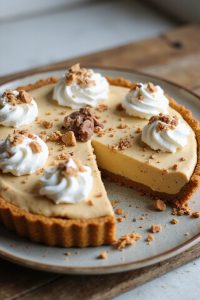 delicious dessert with peanut butter