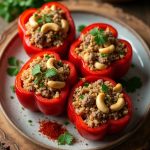 deliciously filled bell peppers