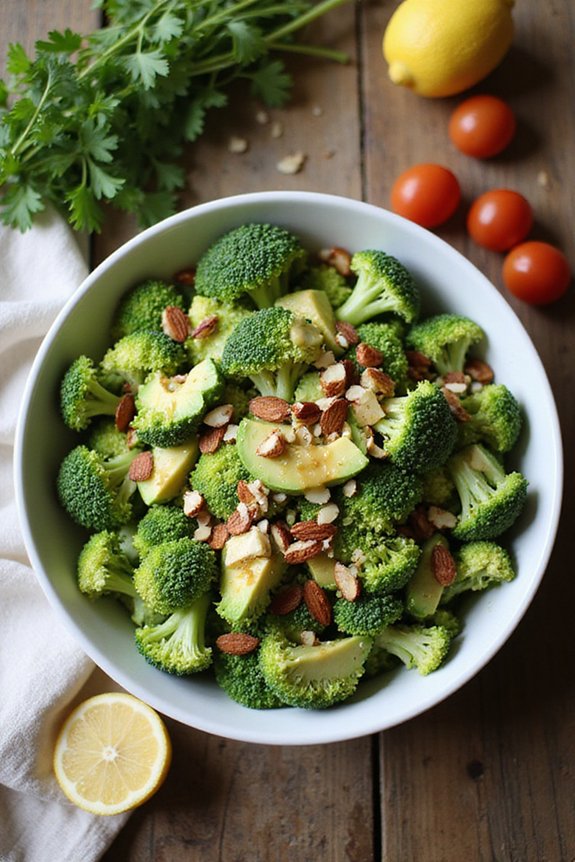 fresh and crunchy broccoli salad
