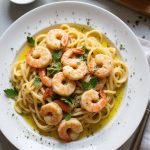 garlic infused shrimp dish