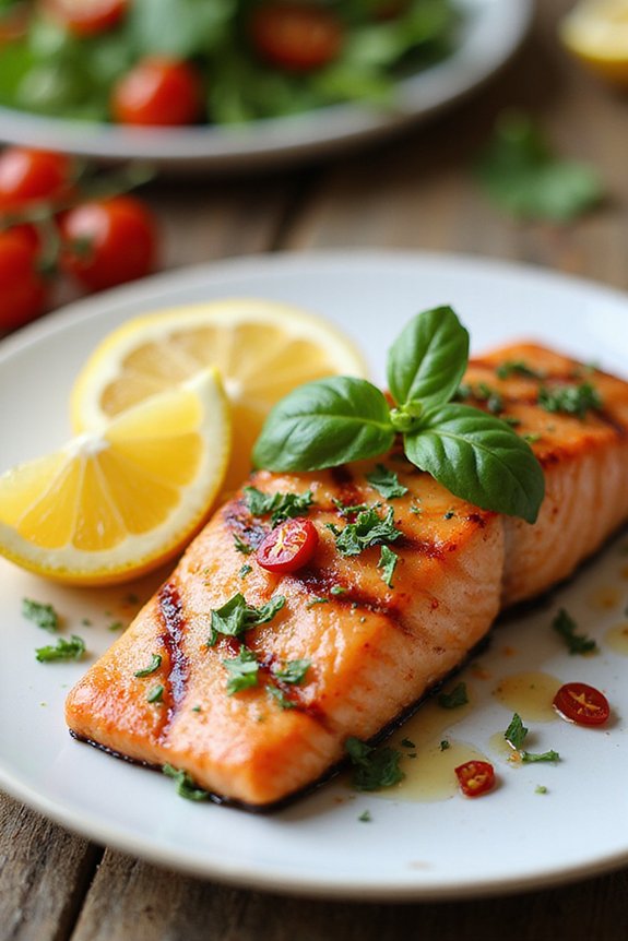 grilled lemon garlic salmon