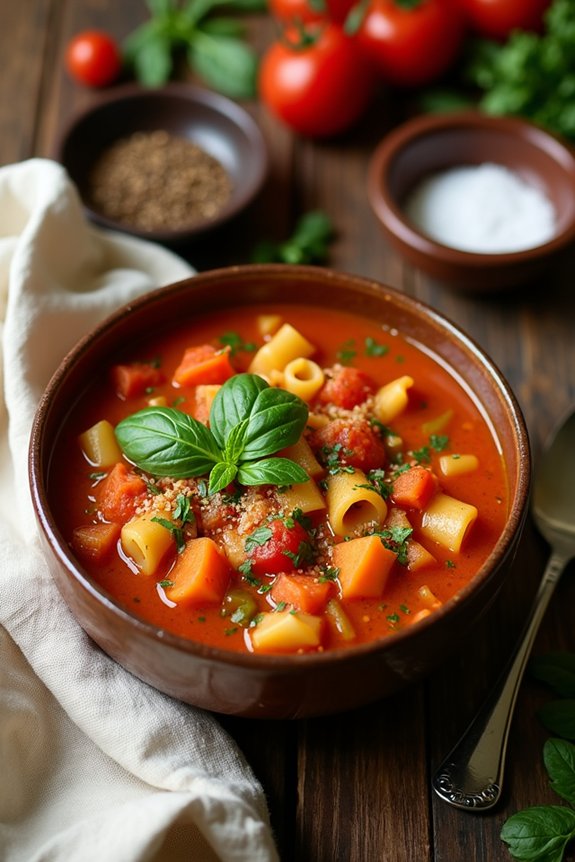 hearty bean pasta soup