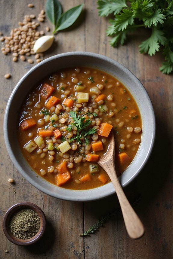 hearty lentil soup recipe
