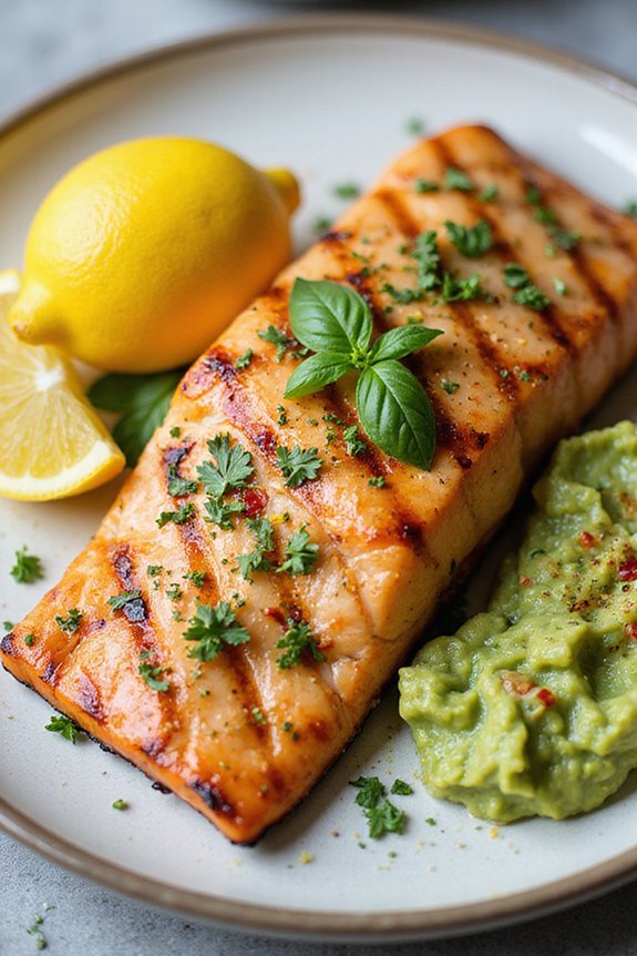 lemon garlic grilled salmon