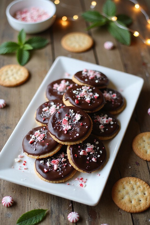 mint flavored holiday cookies