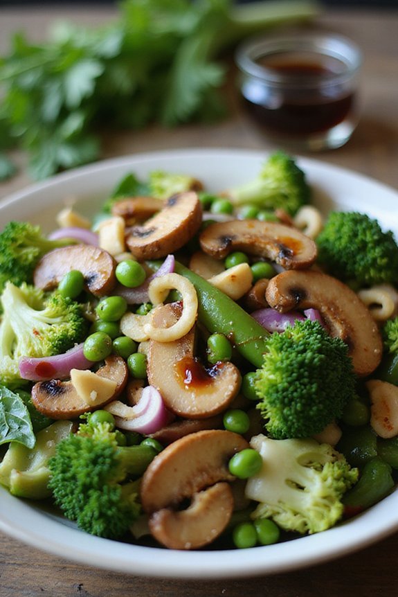 quick chicken veggie stir fry