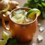 refreshing cocktail with ginger