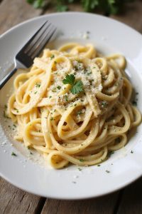 rich creamy pasta dish