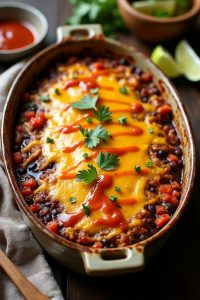 savory bean casserole dish