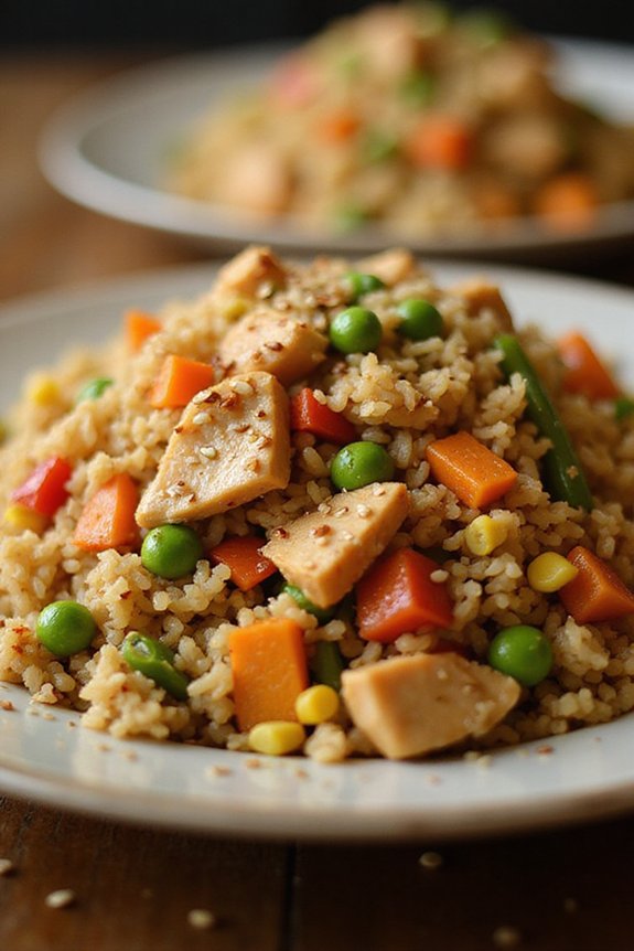 savory chicken fried rice