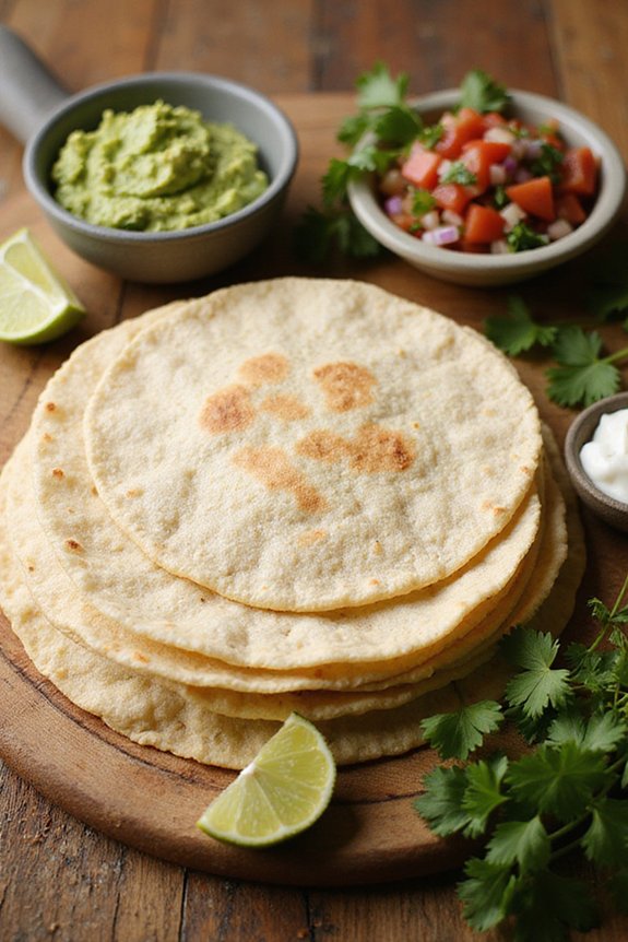 soft and pliable tortillas