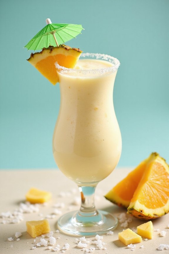 tropical creamy coconut drink
