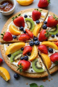 vibrant dessert with fruit