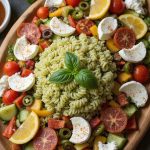 vibrant seasonal pasta dish