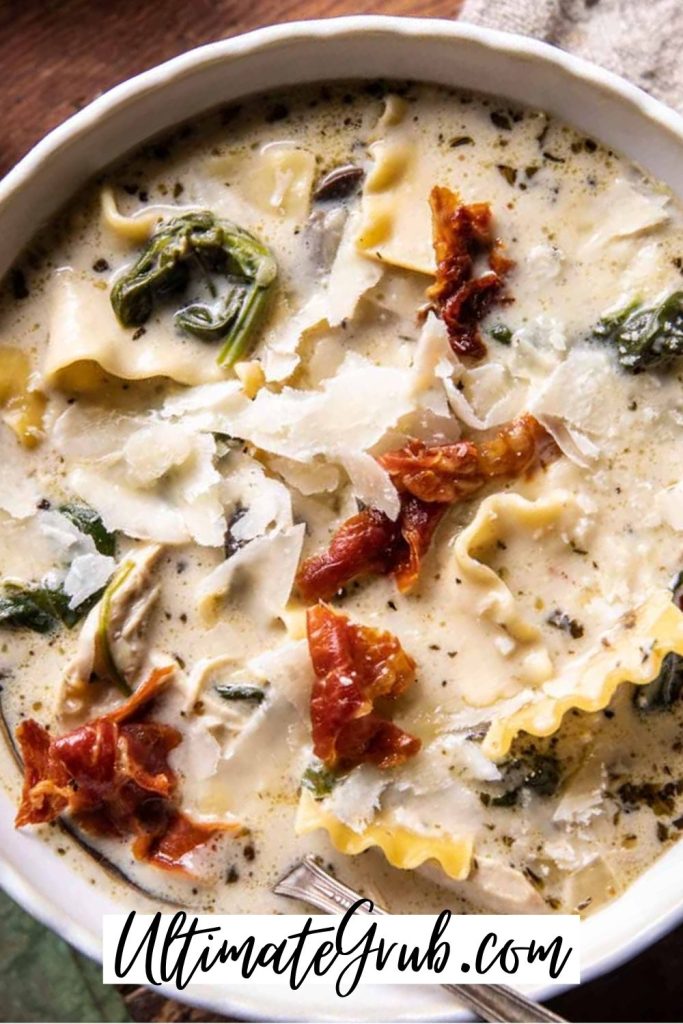 white lasagna soup