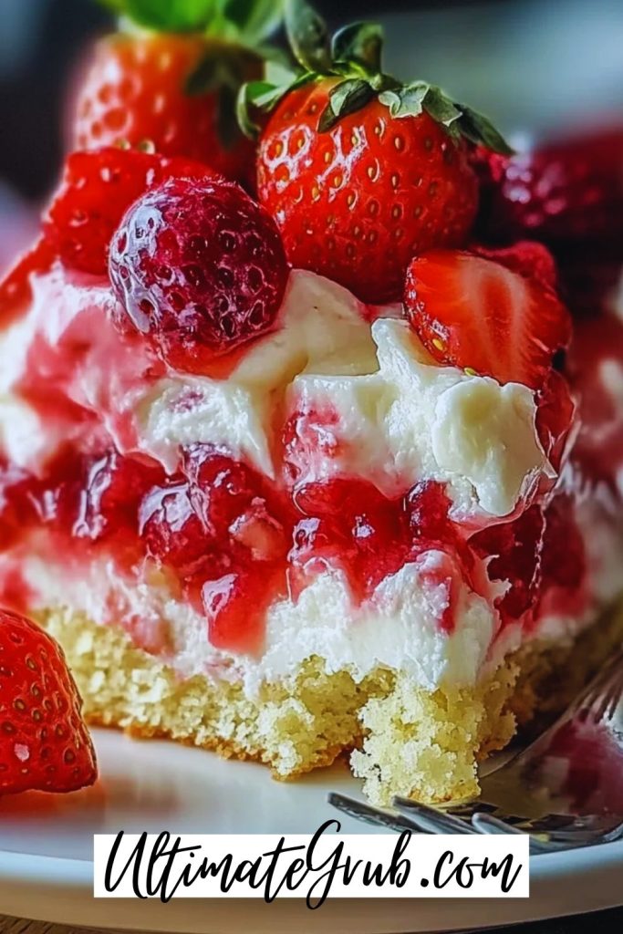 strawberry earthquake cake