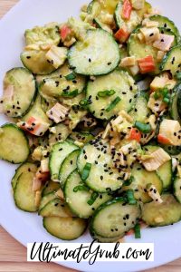 california roll cucumber salad