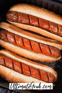 air fryer hot dogs